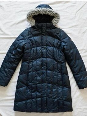 Eddie Bauer Goose Down Puffer Parka Jacket Coat Womens Small